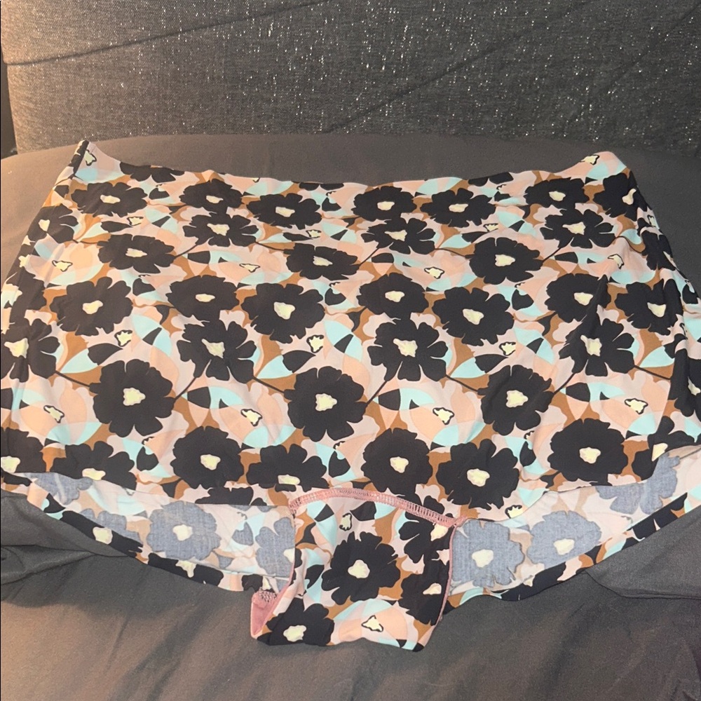 Floral Women's Panties - Black and Cream